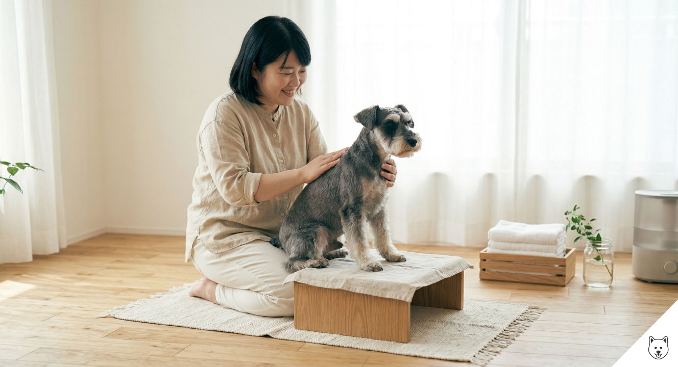 ミニチュアシュナウザーの丸刈りスタイル