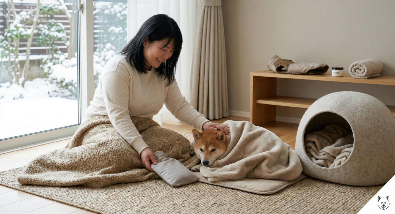 柴犬の冬に暖房なしで乗り越える実践的な対策法