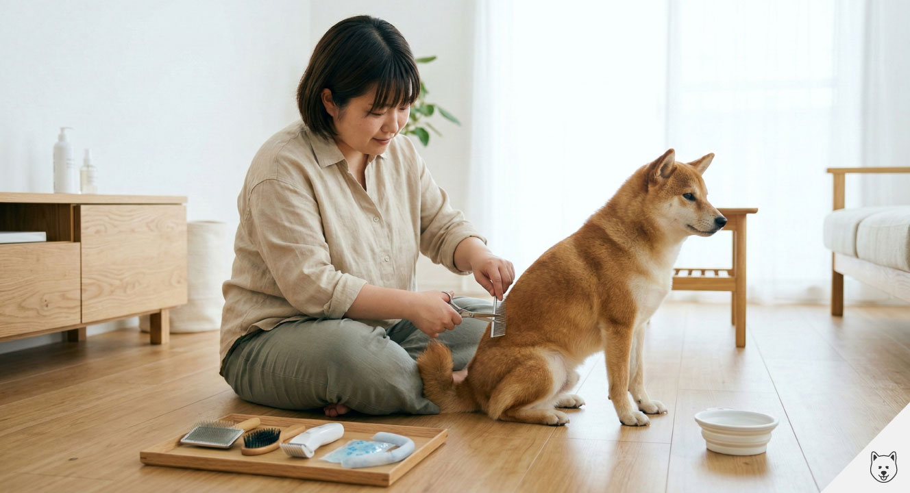 柴犬の丸刈りやサマーカットを安全に行うコツ
