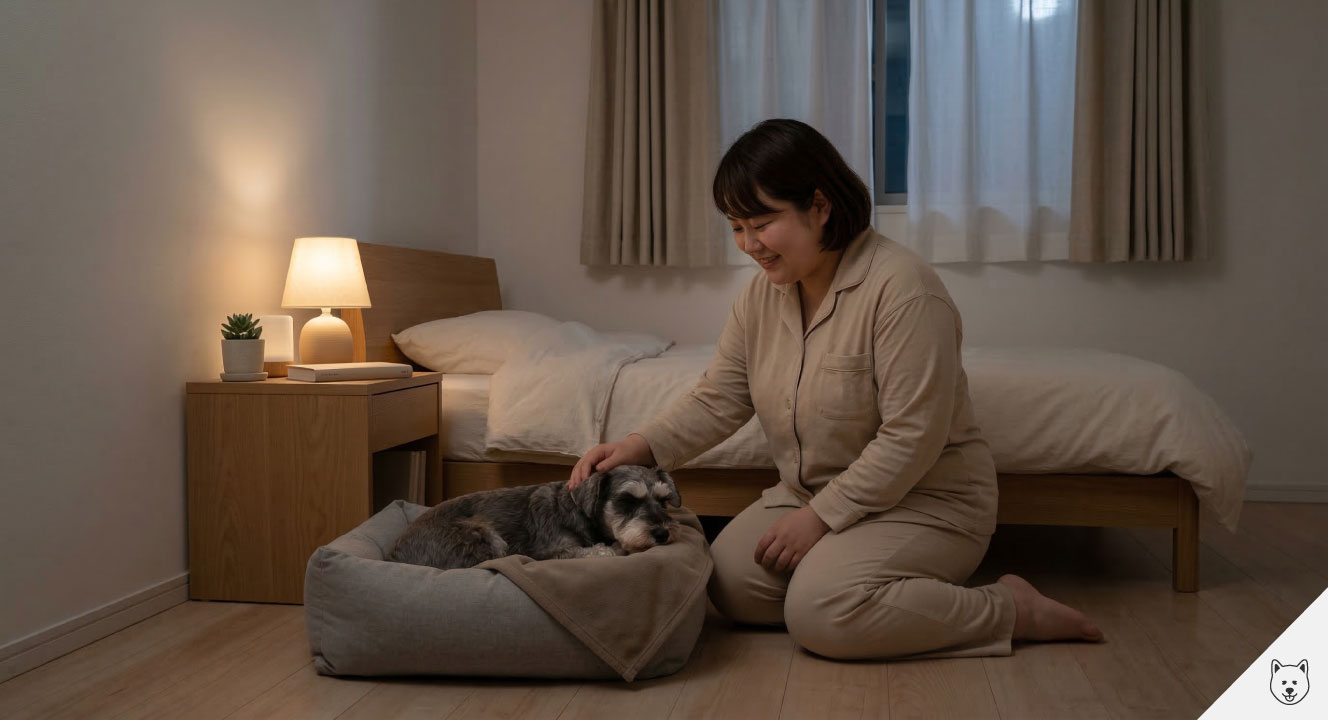 夜泣きや夜間の吠えを落ち着かせる方法