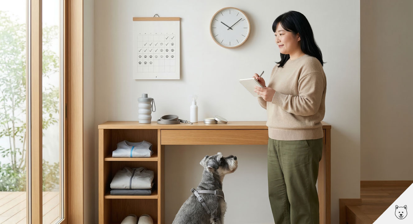 シュナウザーの散歩時間を守るための管理と工夫