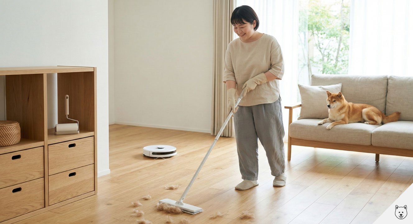 室内の抜け毛対策で日々の掃除をラクにする