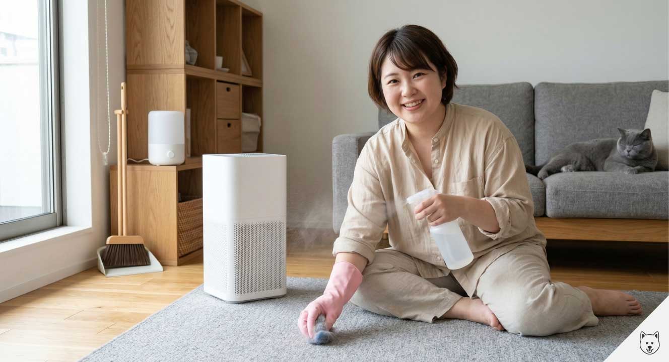 家の中の抜け毛を効率よく掃除するコツ