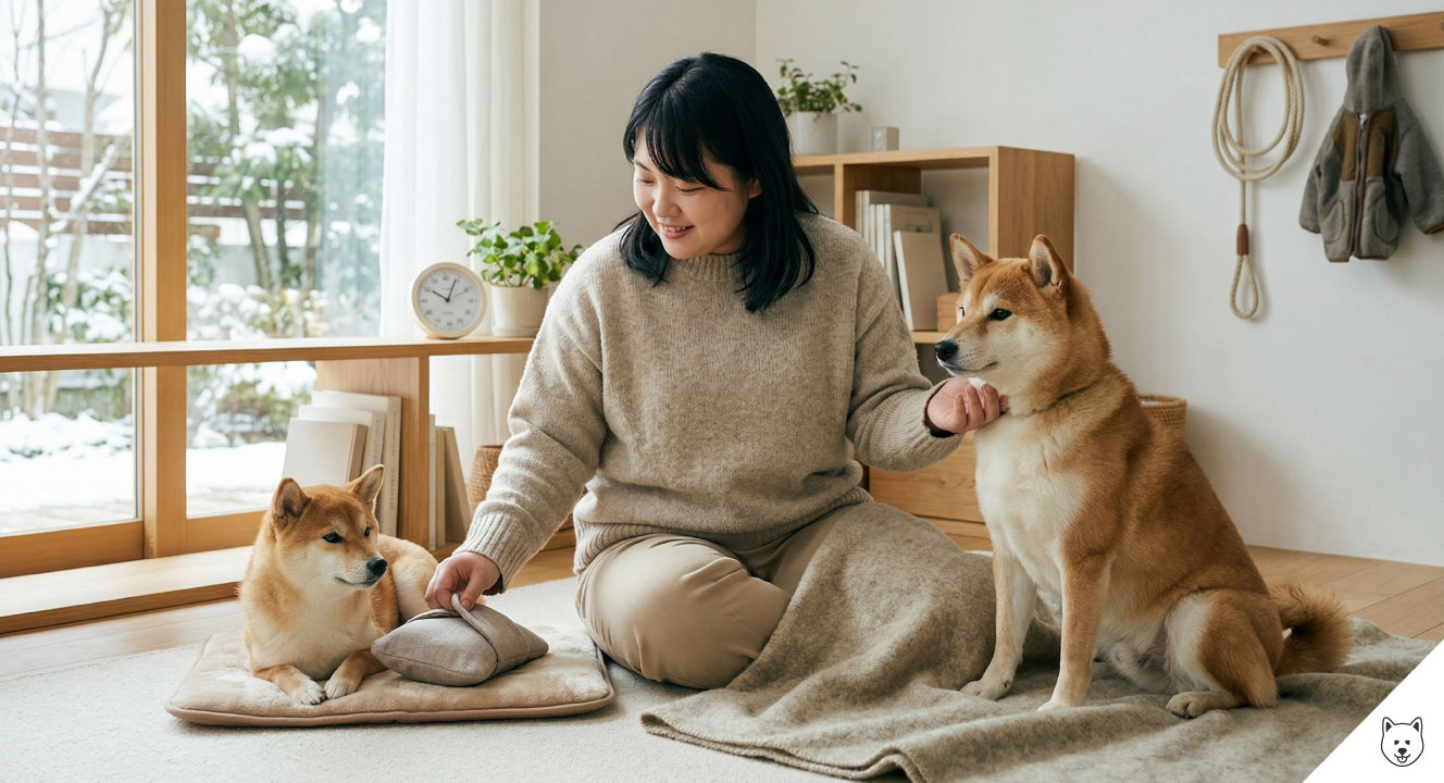 豆柴の冬の寒さ対策は柴犬と何が違うのか