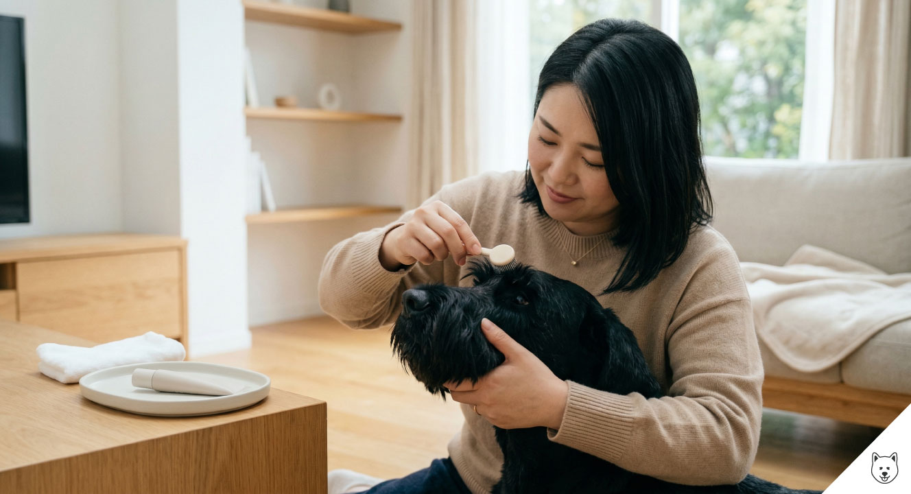 ジャイアントシュナウザーのまつげ管理と注意点