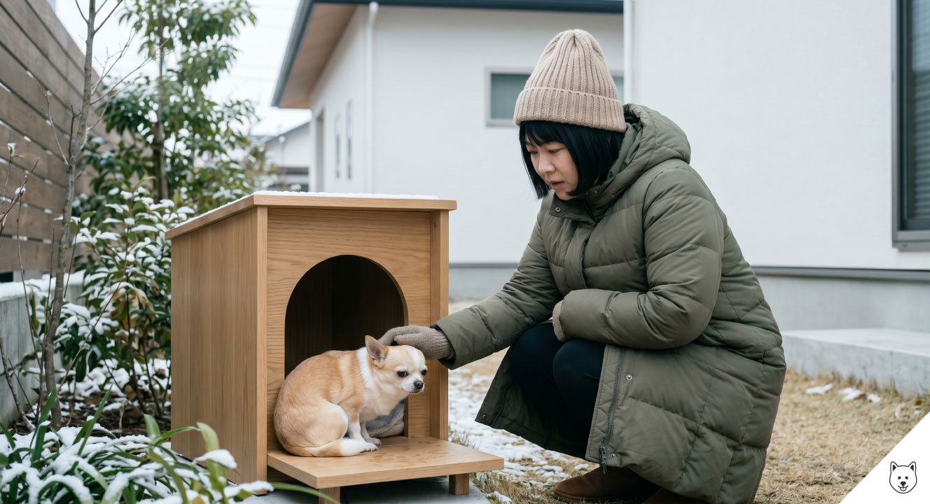 チワワの外飼いで冬に起こる低体温症の危険