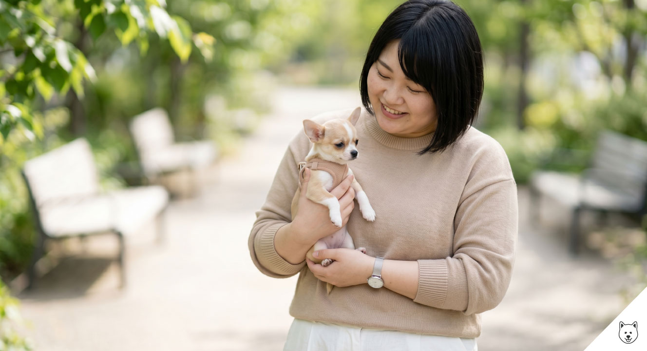 子犬の散歩時間と距離の目安