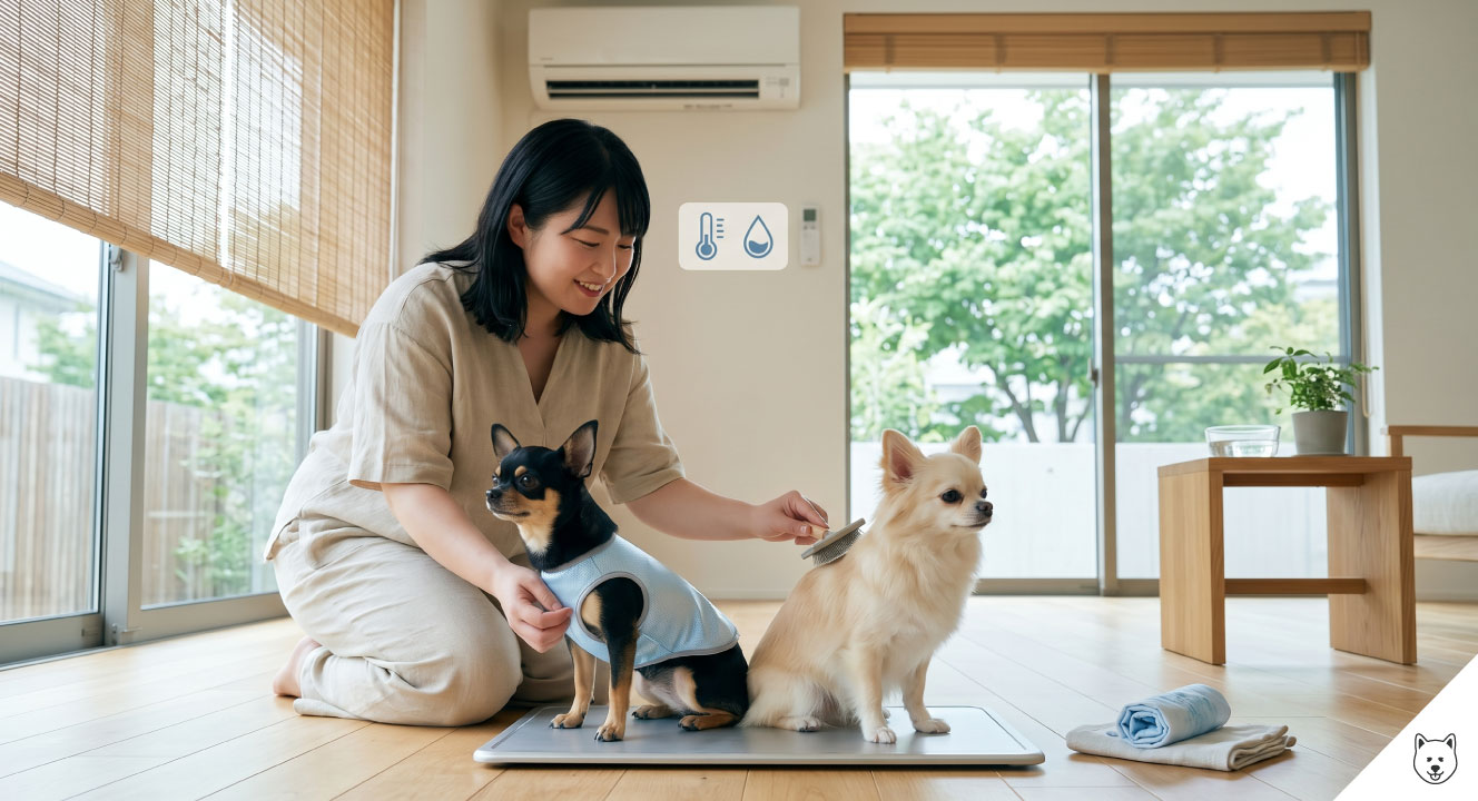 スムースコートとロングコートの暑さへの違い