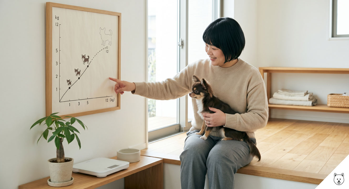 成犬時の体重を予測する方法