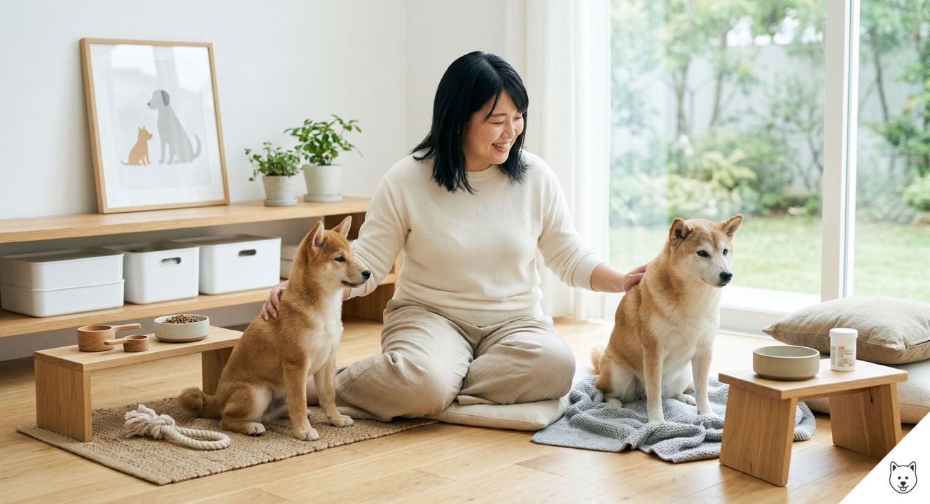 子犬とシニア犬のライフステージ別管理