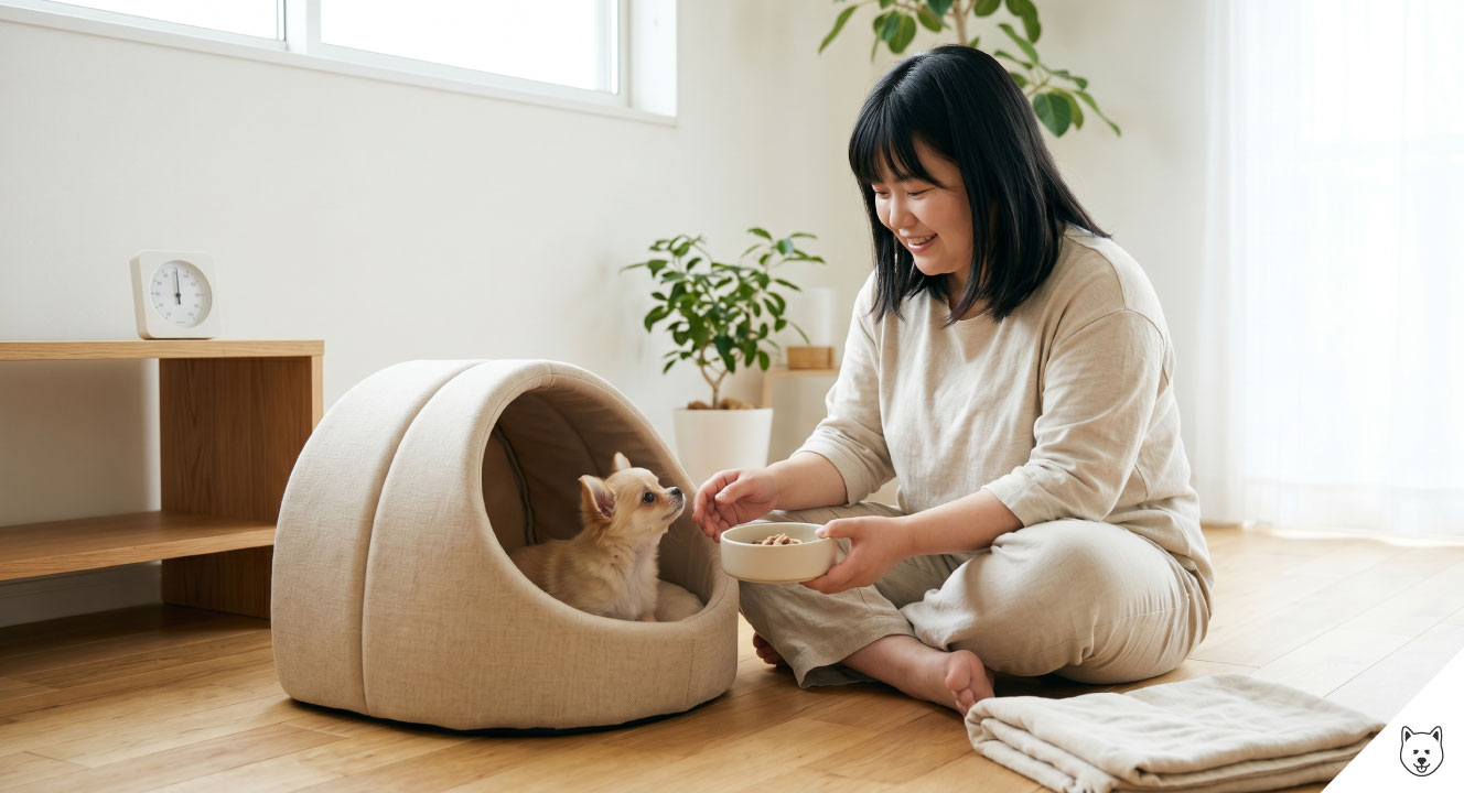 子犬期の温度管理と低血糖症への注意