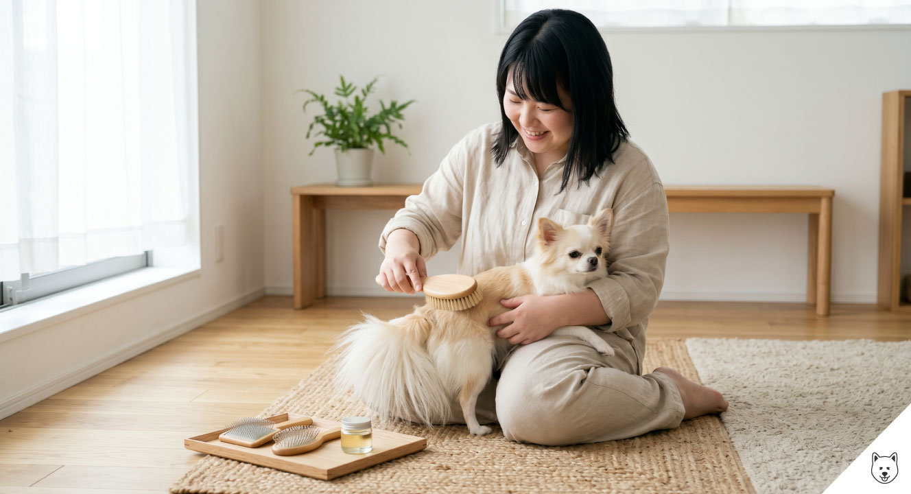 毛量を増やすブラッシングのコツ