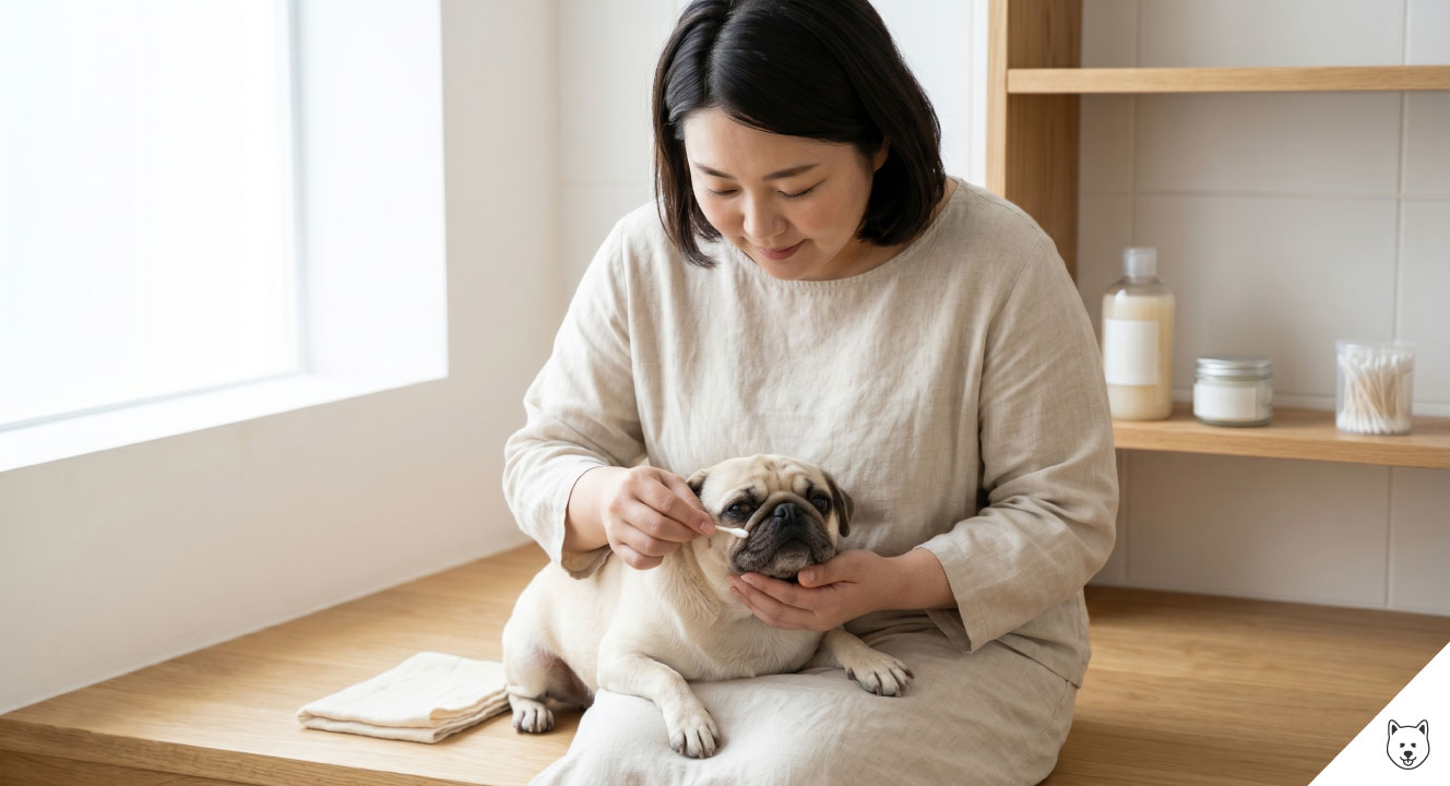 顔のしわにたまる涙や皮脂による臭い