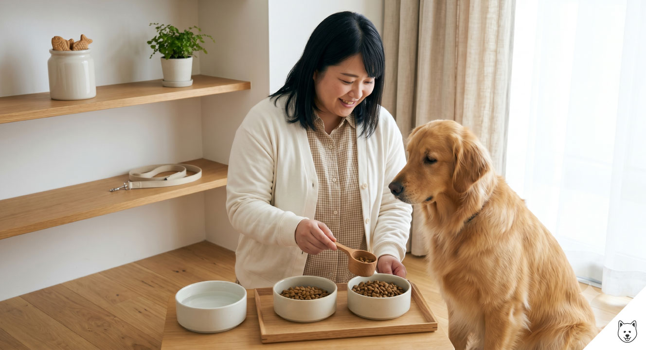 成犬期の餌の量と栄養管理