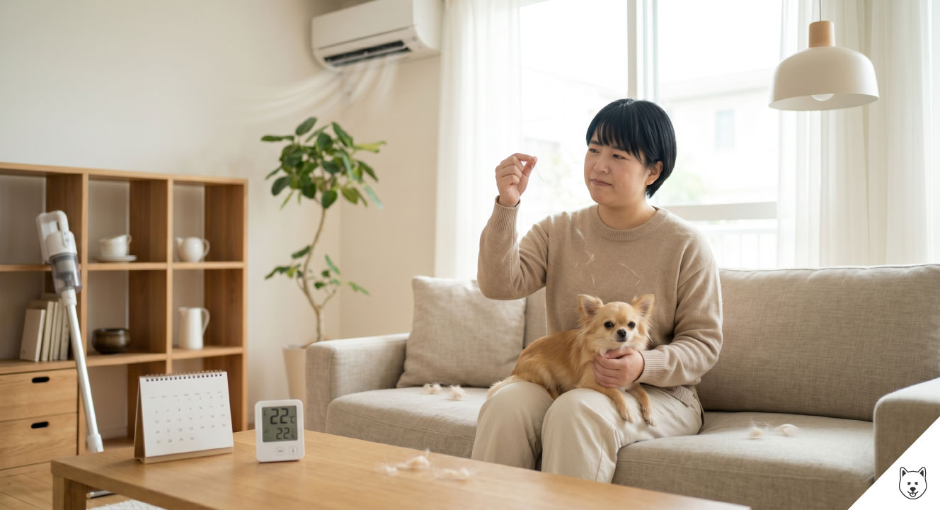 室内飼育でだらだら抜け毛が続く理由
