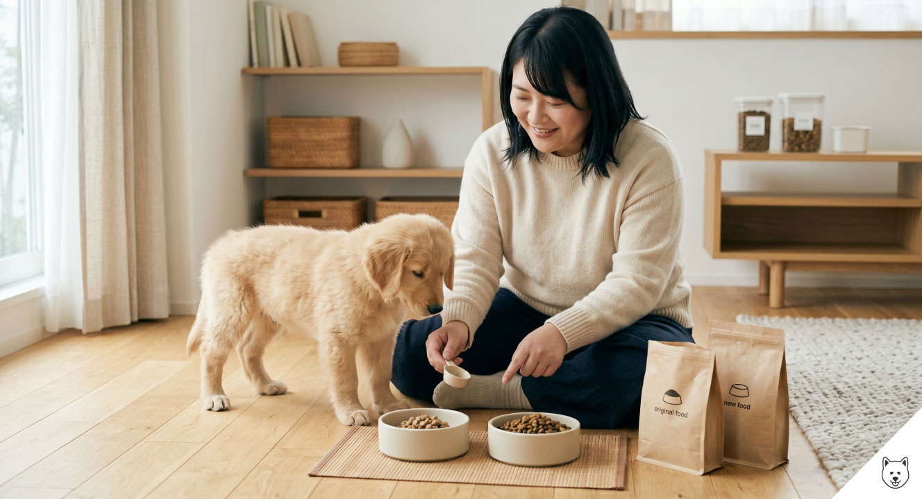 フードの切り替えと食事の進め方