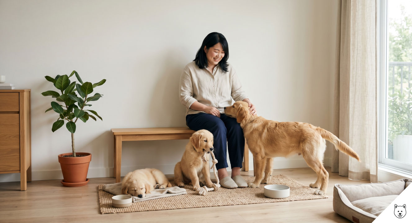 子犬の成長と月齢別の体重推移