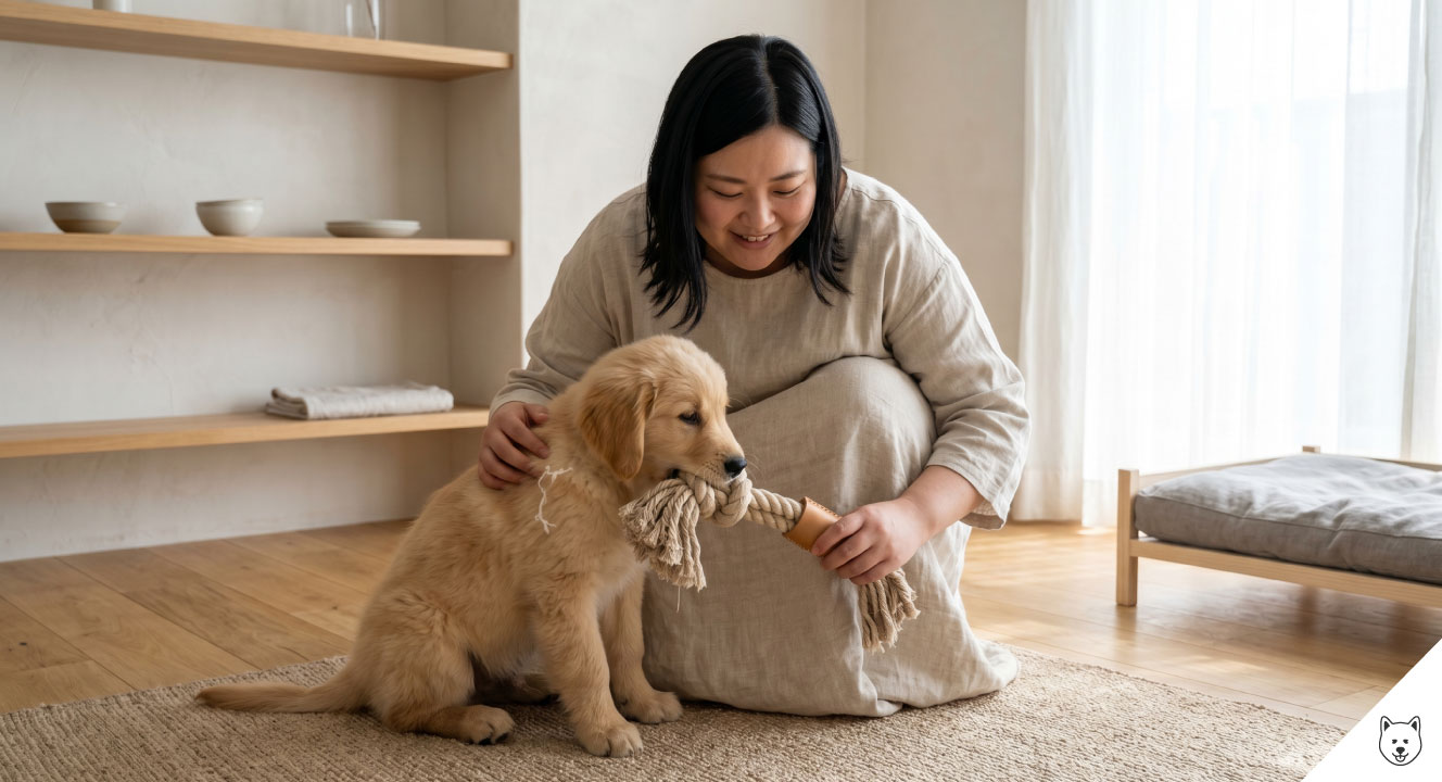 子犬の噛み癖の原因としつけ方