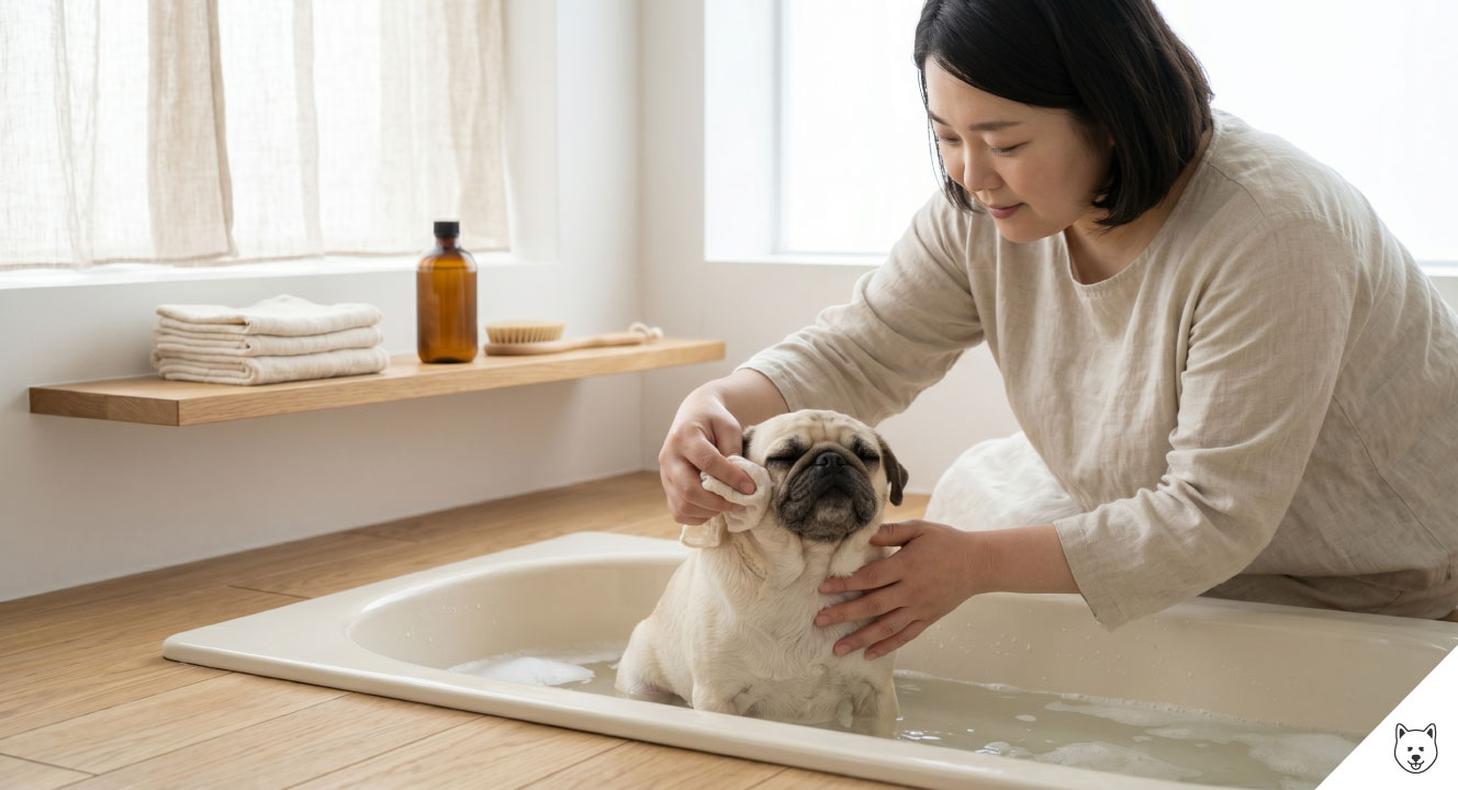 毎日のしわ拭きと正しいシャンプー