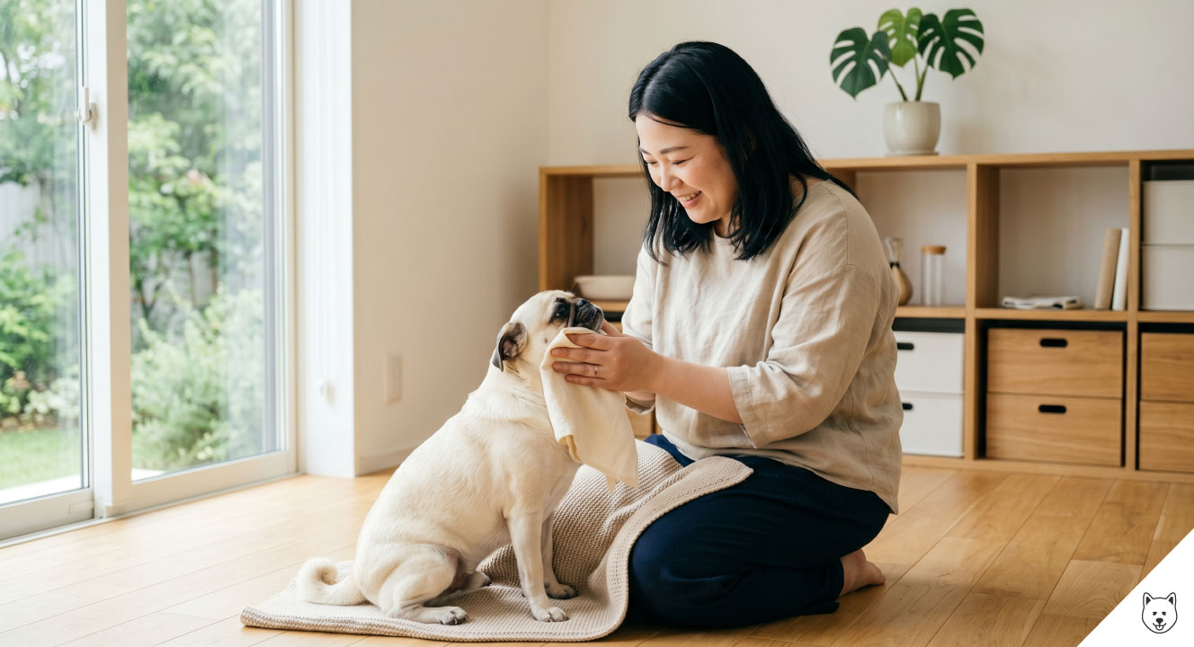 散歩後のケアと室内の温度管理
