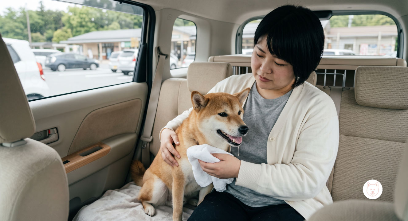 よだれや嘔吐など車酔いのサイン
